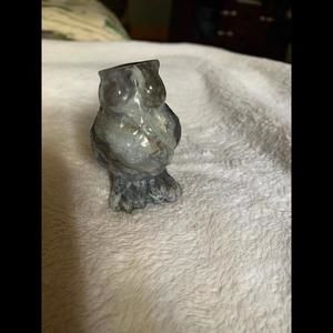 Moss agate owl